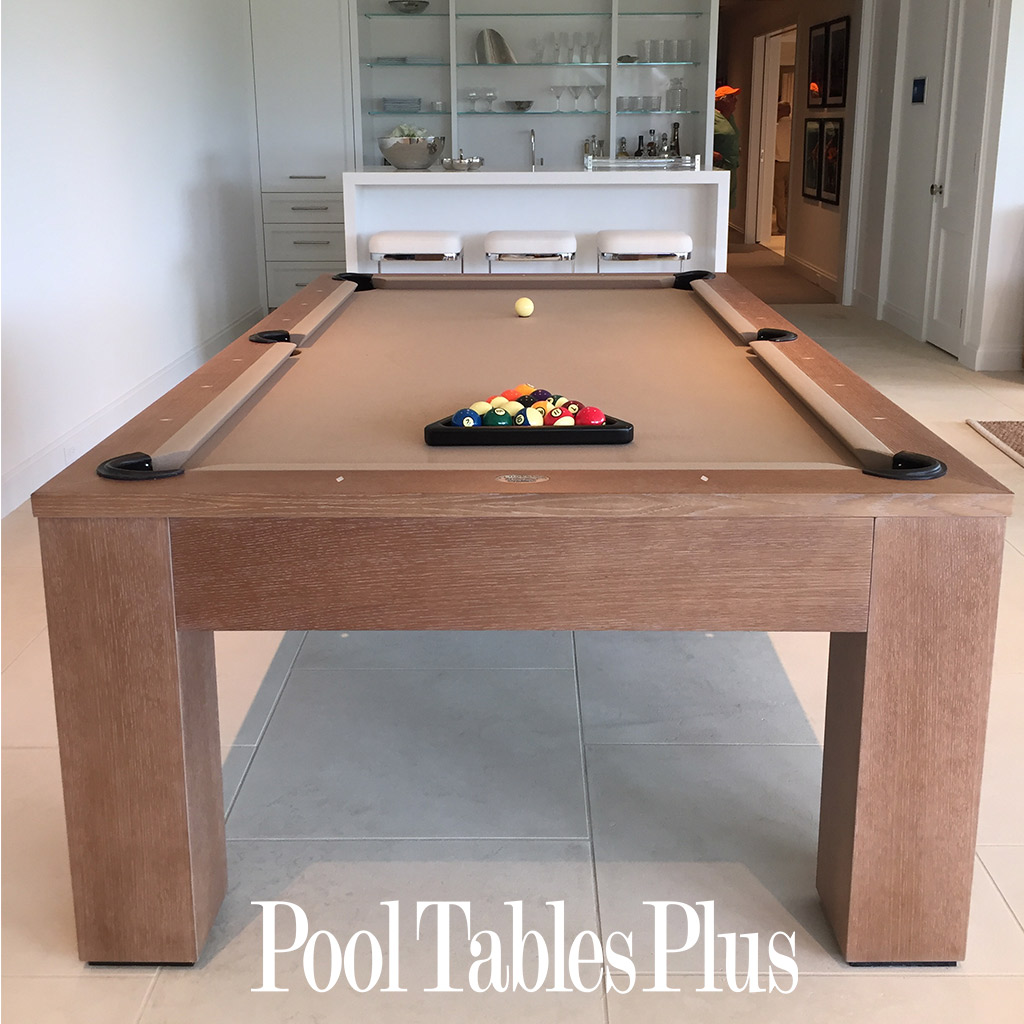 oak pool table