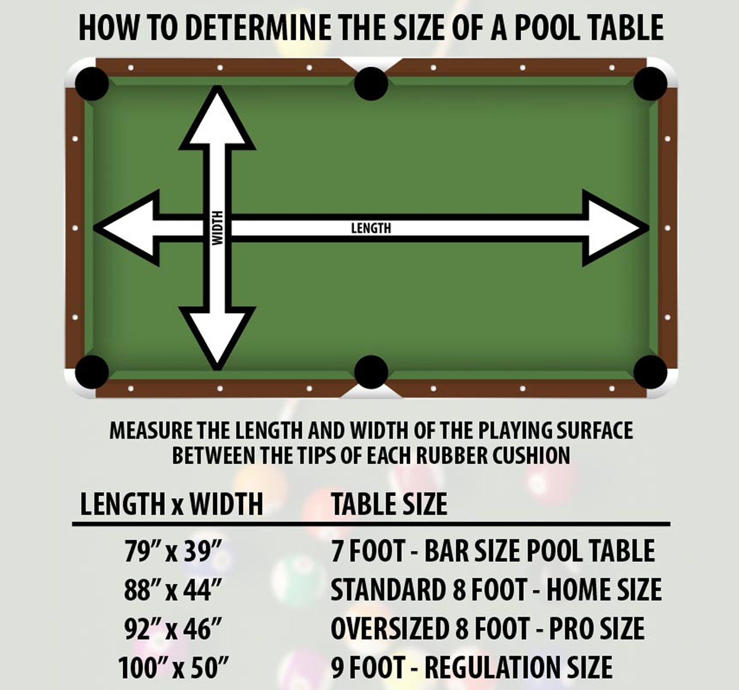 Table Size 